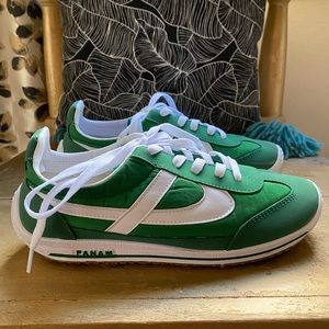 PANAM Classic Jogger Tennis Shoes Green Women’s 8 Men’s 6.5